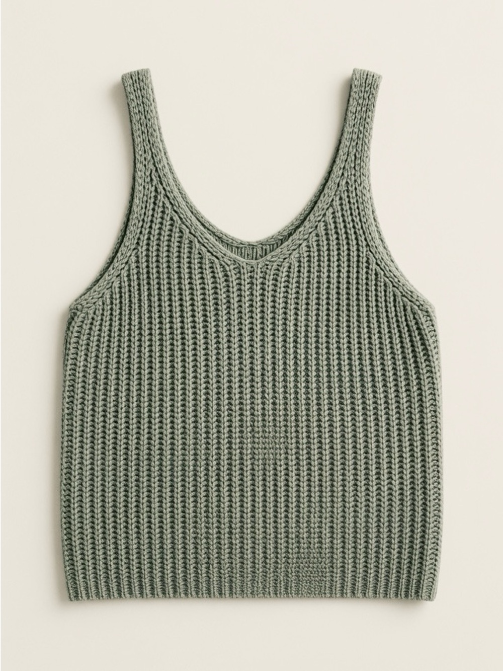 Sage 💚Crop Sweater Tank